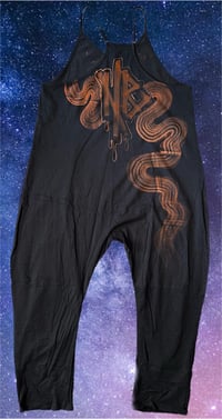 Image 2 of “MOON MAGIC” CUSTOM BLEACH PAINTED BAGGY JUMPER MEDIUM