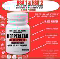 Image 1 of HERPES TARGETED BLOOD PURIFER  CAPSULES 