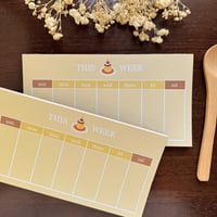Image 1 of Pudding Weekly Planner Memo Pad