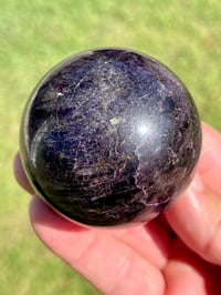 Image 1 of Charoite Aegirine & Pyrite Sphere I Siberia Russia #2952 