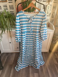 Image 1 of Blue and white dress 