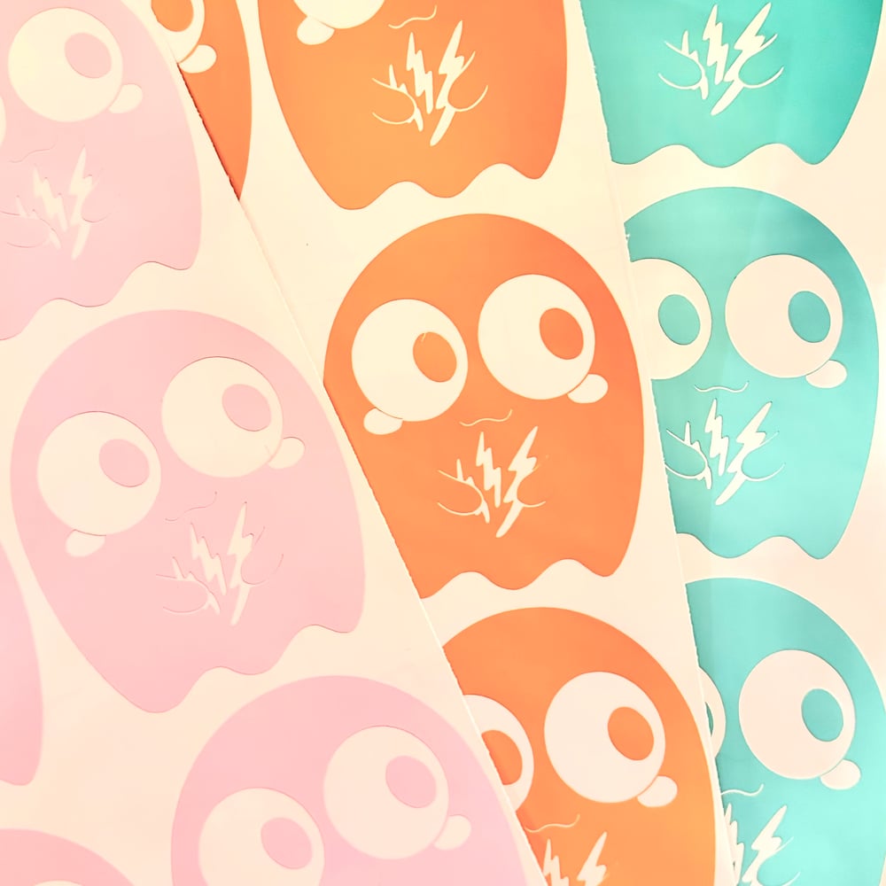 Image of pastel chibi vinyl decals • three pack