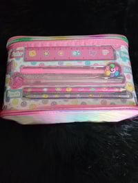 Image 1 of Pink Cosmetic Box With Accessories 