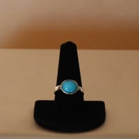 Image 1 of Kingman Turquoise Ring (without edge)