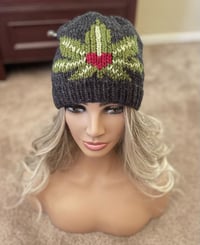 Image 2 of "Pot of Love" Charcoal Beanie – For the Warm & Witty