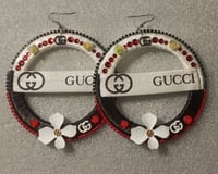 Image 1 of Crimson Garden Luxe Statement Hoops