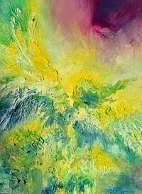 Image 2 of “Do you see her” oil painting on paper 9 x 12 inches