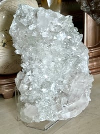 Image 7 of Large Clear Quartz Points Cluster Statement Piece #2596