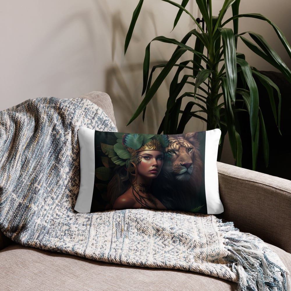 Image of Queen and her Beast 3 Basic Pillow