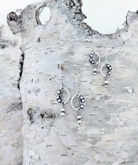 Image 1 of Pebbled Freeform Earrings - Small and Mini