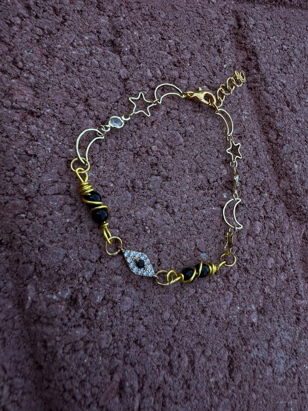 Image of "Divine Protection" Bracelet w/ Black Obsidian