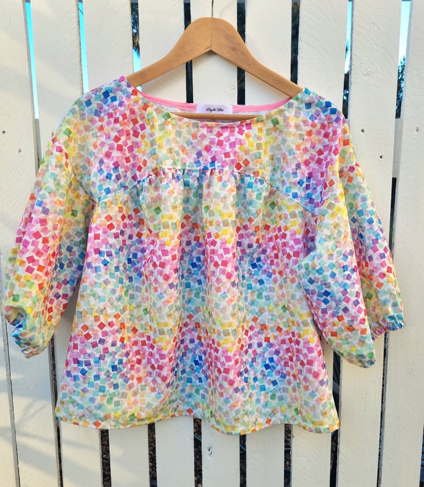 Image of BONNIE TOP in CONFETTI. Available in Size SMALL & LARGE