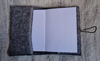 Image 3 of Harting Black Felt Book Cover - ‘Moon’