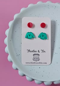 Image 4 of Acrylic Christmas Studs Twin Pack - SKU 426