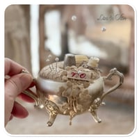 Image 4 of Handmade pin cushion in a vintage silver style sugar bowl