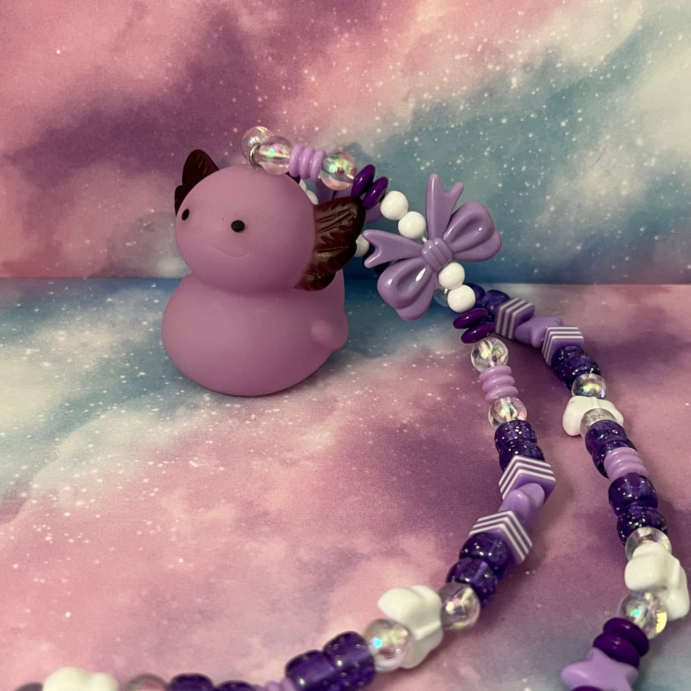 Image of Axolotl Kandi Necklace Collection Kawaii