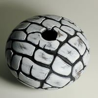 Image 1 of Black Walnut Wood Vessel - Highly Embellished (0453)