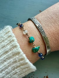 Image 7 of kyanite and gemstone bracelet