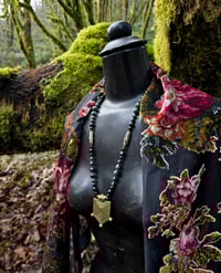 Image 2 of Kombaba Jasper and silver obsidian necklace 