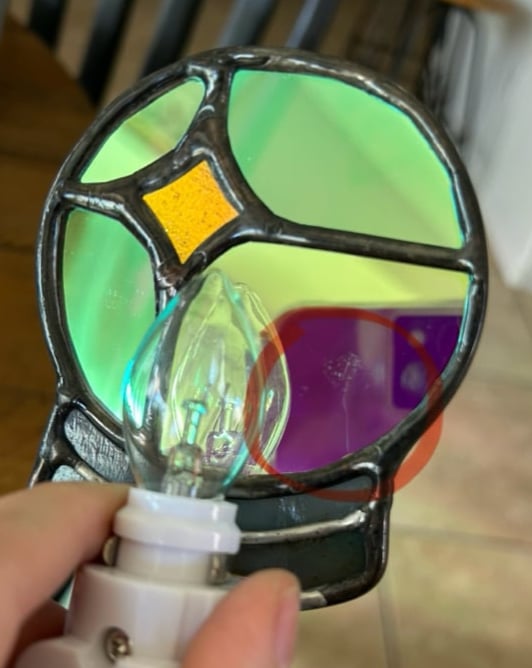 Image of Dichroic Crystal Ball Nightlight (scuffed)
