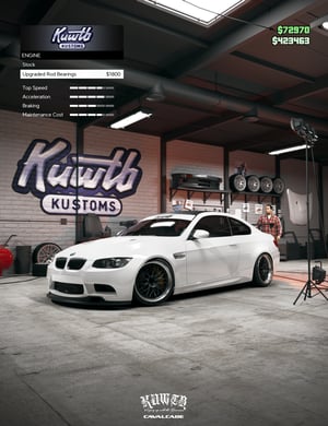 Image of KUWTB Kustoms Garage E92 M3 Poster