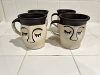 Image 2 of Limited matte black and raw face mugs