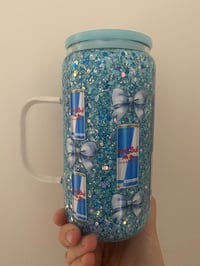 Image 2 of sugar free redbull handled snowglobe 