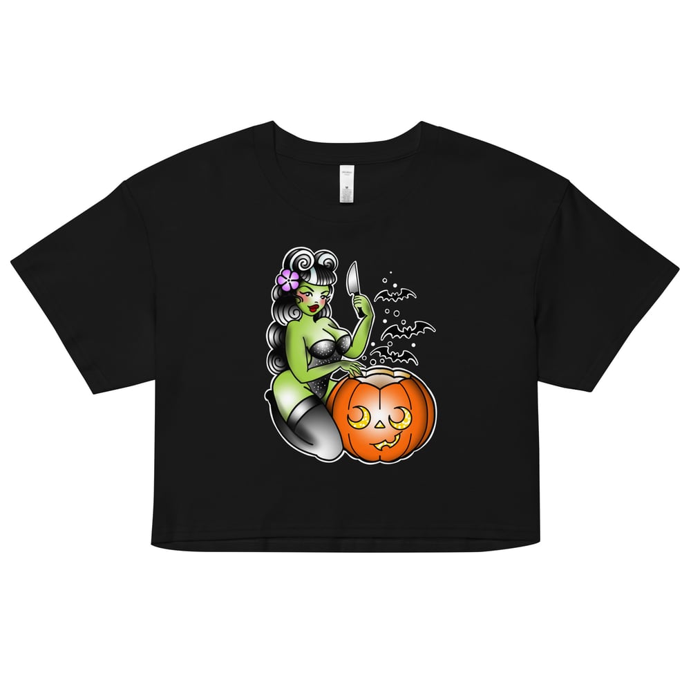 Image of HEY THERE, PUMPKIN! crop top