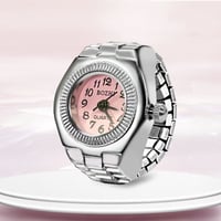Image 2 of Ring Watch New Hot Selling Creative Alloy Shell Finger Circular Dial Couple Men And Women