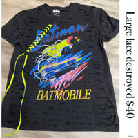 Large Batmobile lace destroyed