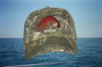 Image 5 of SHRIMP HAT - CAMO & SAND/BLUE