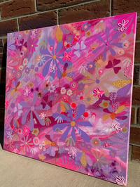 Image 2 of NEW ✨ Orginal Artwork - Pink Blossom 61 x 61cms