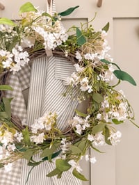 Image 1 of White Ditsy Floral Wreath