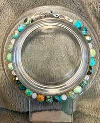 Image 4 of Faceted Turquoise and Blue Lace Agate