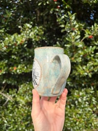Image 2 of Turquoise lady cutter mug