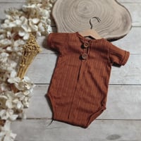 Image 1 of Boys bodysuit Patrick | rusty brown | 12-18 months