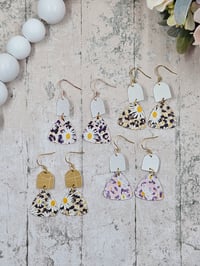 Image 5 of Daisy Leopard Earrings
