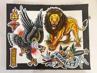 Image 2 of Number 9 original 11”x14” flash sheet