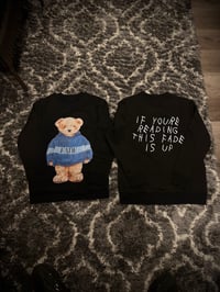 Image 1 of FADE IS UP BLACK CREW NECK SWEATER 