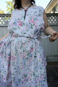 Image 2 of Drop Waist Floral Dress