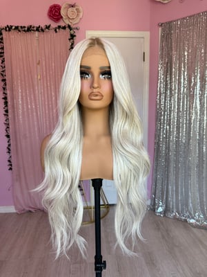 Image of icy blonde light brown roots (pre order)