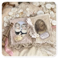 Image 5 of Vintage french lace snippet book with beautiful vintage images