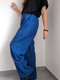 Image 3 of PANTAPALAZZO JACQUARD BLU €45,00 SCONTATO