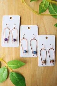 Image 1 of Copper ‘U’ Earrings (3 pairs available)