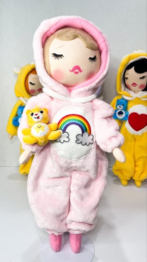 Image of RESERVED FOR CLAIRE CAREBEAR INSPIRED MEDIUM ART DOLL 