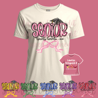 Pretty Bow Senior Cream Tee