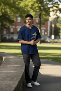 Image 1 of Mitchell & Ness Navy Batting Practice Jersey Craig Biggio