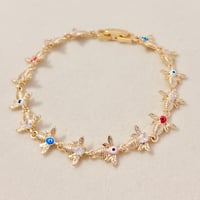 Image 1 of Evil Eye 🐝 Charm Bracelet