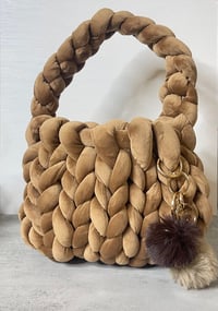 Image 2 of Small TAVI Handbag Chunky Knitted Purse