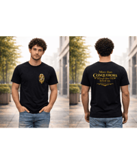 Image 1 of Lion and Lamb Royalty™ Conquerors Through Christ Tee